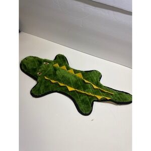 Frisco Plush Alligator Squeaky Dog Toy Stuffing-Free Green Gator Flat Toy